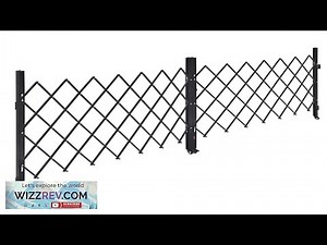 Double Folding Security Gate Lockable Scissor Gate 145.67 x 63.19 in(WxH Review