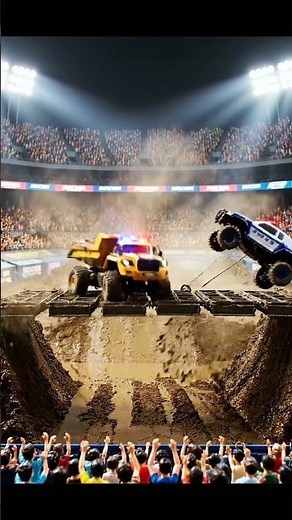 EPIC RC Monster Truck Mud Race & Stunts! 🤯🚓🚚