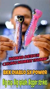 Nomad Chung Norris 150mm Popper 💥 Easy GT Killer | BKK Diablo 5X Power Hooks 🔥