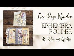 One Page Wonder Tutorial Tiny Ephemera Folder out of 8.5 x11 or A4 paper!