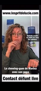 Quand le papa de Marina parle de sa façon de mâcher son chewing-gum #medium #bienveillance #lespritdelucie #espritdelucie #pourtoi #fyp #contact #defunt #contactdefunt #fypage #fyppppppppppppppppppppp #fypviral #fypviralシ #foryourpage #foryou #foryoupage #pendule #chewinggum #pere #fille #rigolo #macher #drole #present | L’esprit de Lucie