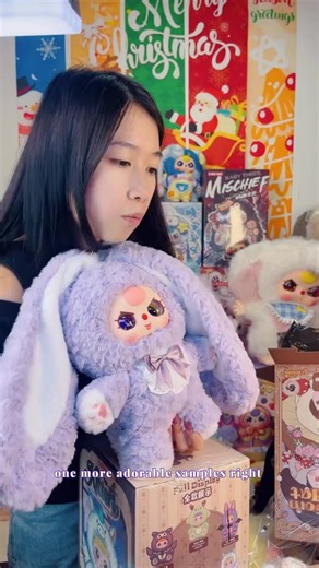 Baby Three-Sugar baby 400% V4 Plush toy doll ，Stuffed Anima，Backpack or clothing decoration，Soft Furry Collectibles，Stuffed Animal，Bunny Plush Dolls