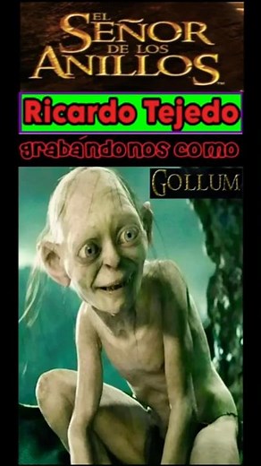 Ricardo Tejedo recording us as Gollum from The Lord of the Rings and The Hobbit #dubbing #gollum