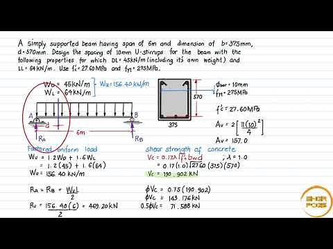 [2/4] Designing the stirrups spacing for entire span of the beam (NSCP 2015)