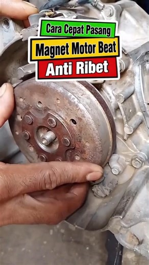 Cara Cepat Pasang Magnet Motor Beat Anti Ribet #tutorial #tricks