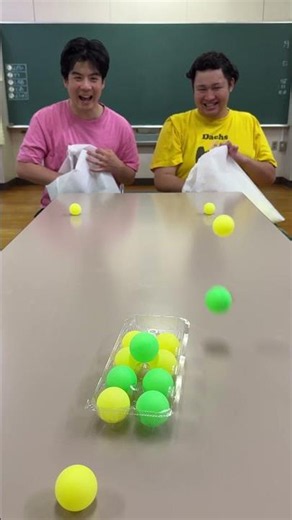 Whoever gets the most ping pong balls in wins🏓🏆