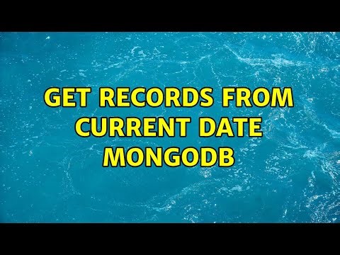 get records from current date mongodb