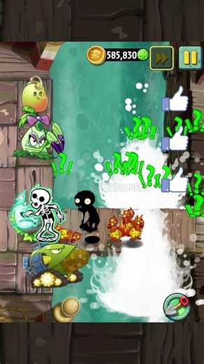 PvZ 2 - Pokra & Other plants Vs 100 Fire Chicken Zombies - P7 #shorts #pvz2