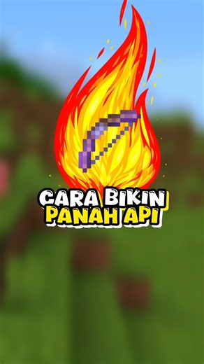 CARA BIKIN PANAH API DI MINECRAFT #minecraft #tutorial #panahapi #mcpe #minecraftshorts #shorts