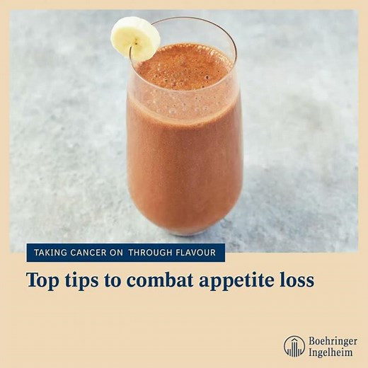 Living with cancer: advice on coping with appetite loss