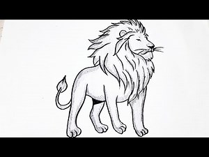 How To Draw A Lion Easy Step By Step | Lion Drawing