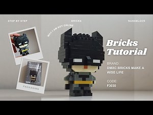 How to Build Batman Superhero Building Blocks | DMXC Bricks Make a Wise Life F3030 | 169 Pieces