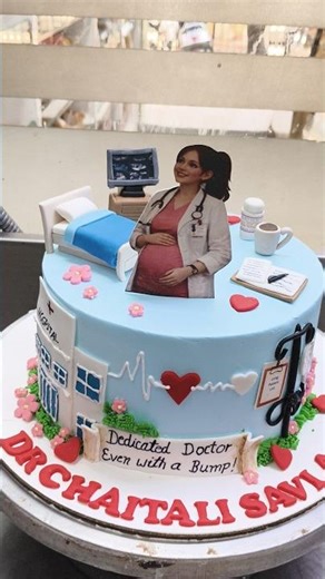 Doctor’s Love: Treating Patients While Growing Life 🎂👩‍⚕️💙✨”
