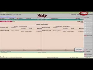 Learn Tally in English | Inventory Voucher Creation Screen | Tally erp 9 Full Tutorial