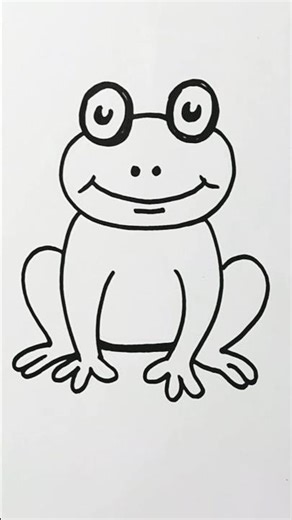 How to Draw cute FROG I #trending #reels #art #short