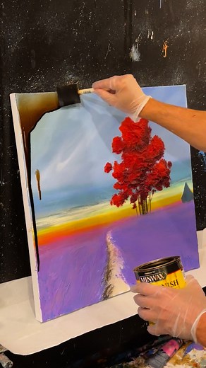 57K views · 201 reactions | Color, color, color on this new 24 x 24 landscape painting. | Thomas Andrew Art | Facebook