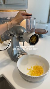 Emily ✨🤍 on Instagram: "Comment “LINK” and I’ll DM it you ✨💛 KitchenAid attachments have my heart! 🫶🏻 They are all so easy to use and so convenient! @kitchenaidusa #food #foodie #cheese #cheesegrater #kitchen #kitchenaid #cooking #mealprep #cooking #easy"