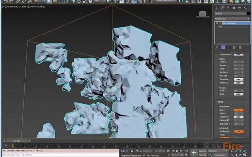 3DS MAX爆炸碎裂效果制作插件 Rayfire 1.87 for 3ds Max 2019-2024