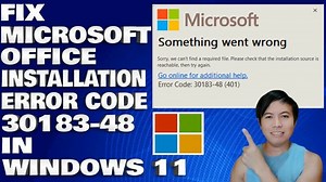 How To Fix Microsoft Office Installation Error Code 30183-48 in Windows 10/11