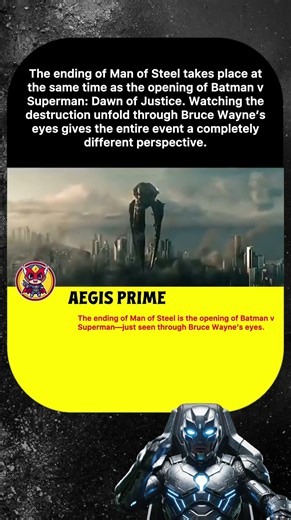 The ending of Man of Steel takes place atthe same time as the opening of Batman vSuperman:
