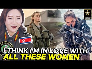 북한 여성 군인, 미군의 아름다운 여성들에 반응