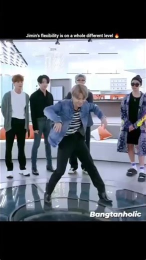 Jimin's flexibility is on a whole different level..🔥 #kpop #bts #jimin