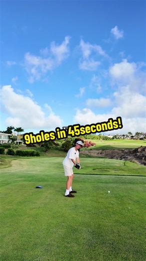 9Holes in 45seconds! #golf#swing#tiktok | Golf Swing