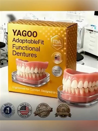 Hate loose dentures? Boil, bite, done in 3 mins! ADA-approved, stays secure all day Hiding your smile? These dentures look 100% natural. 99% get perfect fit first try—USA-made! Sore gums from old dentures? Soft medical material eases irritation. Eat favorite foods again!