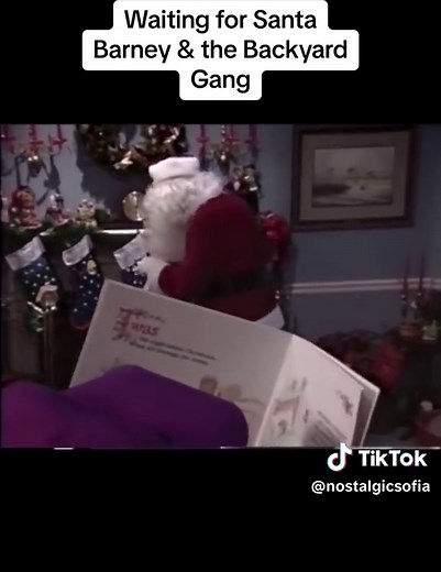 Waiting for Santa Barney & the Backyard Gang #barney #christmas #90s