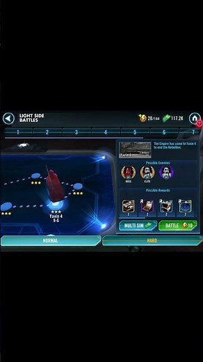 SWGOH Defeat 50 Imperial Stormtroopers with Leia Organa Present Token Challenge