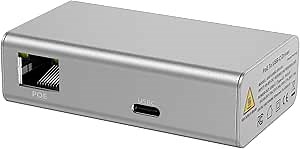 PoE+ to USBC Power Delivery Compatible with Tablet Computers Like iPad Pro Gen 3, Microsoft Surface Go, Google Pixel, and More (USB-C Power Compatible w/iPad Pro) (Gigabit Power + Data 2)