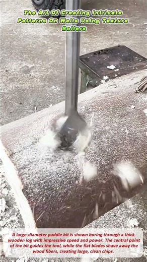 Efficient Wood Boring With A High Performance Paddle Bit For Precise Holes