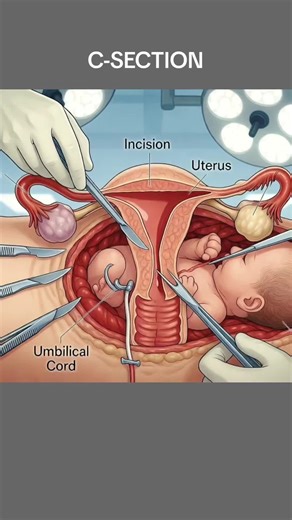 How C-section is performed? (3D Animation) #csection #csectiondelivery #csectionrecovery #cesareansection #cesareanbirth baby #cesareandelivery #birth #babybirth #givingbirth #medical3danimation #3dmedicalanimation