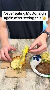Never eating McDonald's again after seeing this #hack #food #burger
