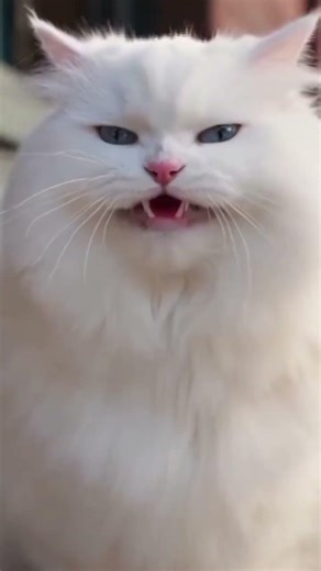 White Persian cat chasing mouse | Real USA vibe 😂#PersianCat #CatChase #ViralCats