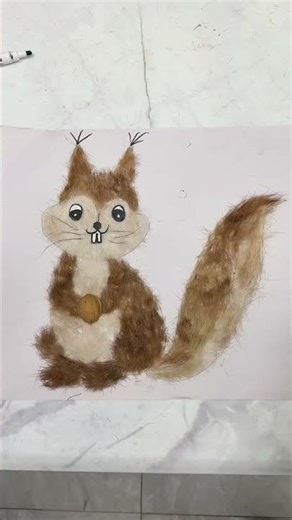 She Made Art From Dog’s Hair! 🐕🎨 #shorts