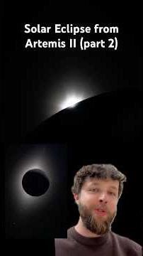 Photos from the solar eclipse seen by Artemis II astronauts!
