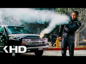 Preventing A Bank Heist Scene - Hancock (2008)