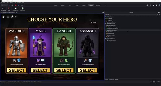 Quick experimentation with the BloxxBuilder pipeline and my preferred toolset (Cursor, Roblox MCP Server, Rojo)I first had BloxxBuilder create a mockup image of a UI based on my game design. Then I had it pull out the hero portraits as separate assets and upload them to Roblox Creator Studio and return the asset ids.BloxxBuilder already generated a prompt to create the UI using the new asset IDs. I plugged that into cursor. I asked it to create the UI and iterate until it closely matched the moc