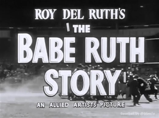 Today In 1948: “The Babe Ruth Story” starring the woefully miscast William Bendix is released! #MLB #Baseball #RedSox #Yankees #Movie #History | Baseball by BSmile