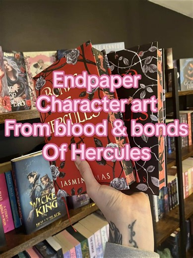 Stunning Endpaper Art from Blood & Bonds of Hercules