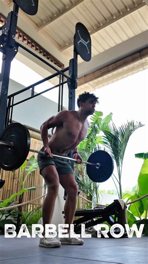 The barbell row is one of the best compound exercises for building a strong back #baliworkout