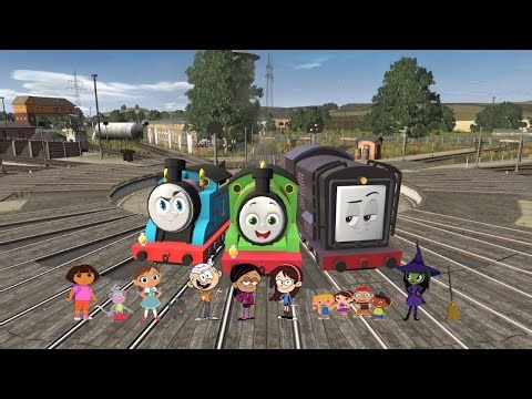 Thomas, Percy & Diesel with Their Special Friends at the Sheds - (Trainz Version)