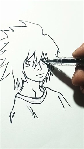 L drawing ✍️✍️ #anime #deathnote #drawing