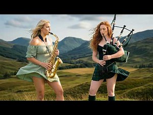 Scottish Bagpipes & Saxophone | Relaxing Highland Music with Drums | SAXLINE