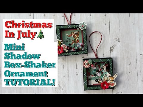 CUTEST LITTLE PROJECT! Christmas in July Mini Shadow Box Ornament TUTORIAL | Craft Fair Idea 2025