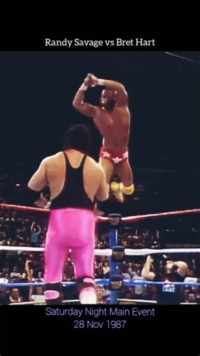 Randy Savage vs Bret Hart | Saturday Night's Main Event | 28!Nov 1987