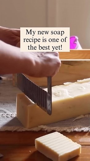 2.8K views · 38 reactions | This beeswax soap is such a silky, smooth soap. It might be my favorite cold process soap yet! Beeswax has amazing benefits for your skin and is especially valuable in protecting it during the winter. Find the recipe and instructions at ouroilyhouse.com. #diysoap #beeswax #homemadesoap #coldprocesssoap | Our Oily House | Facebook