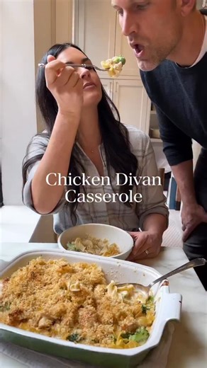 Remember Chicken Divan? I got to thinking about it the other day. It was my favorite thing that my mom made me when I was a kid. I realized it was missing one thing though — a carb —- so I added egg noodles, and it’s perfection. No notes. Sign up for my Substack for the recipe. Comment NEWSLETTER below for the link. | Katie Lee Biegel