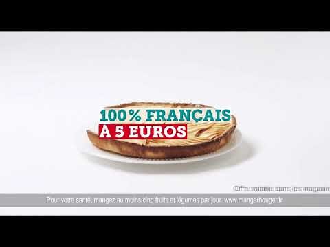Tarte aux pommes U - un prix bloqué sur 5000 produits U "Super U commerçants autrement" Pub 15s